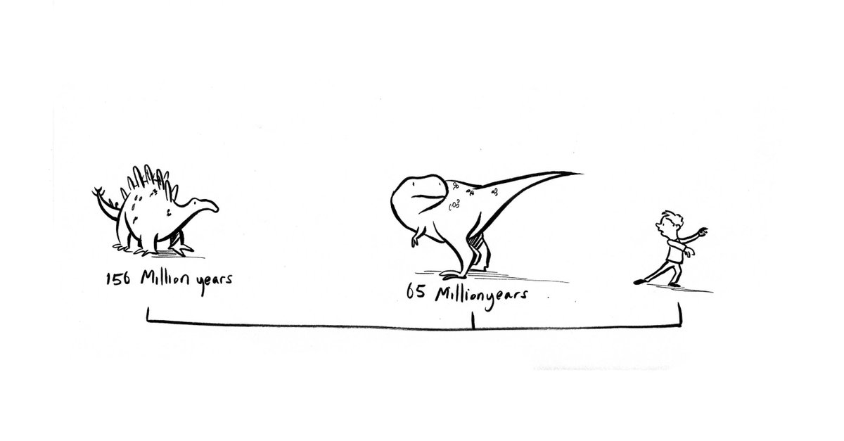 My fact for #NationalTriviaDay is that the Tyrannosaur is closer to us in time than she is to the Stegosaur. 
<a href="/Plum_Agency/">The Plum Agency</a>