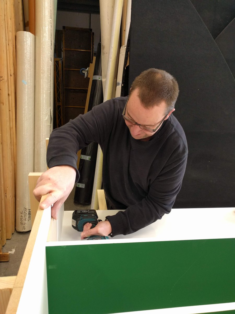 FramesLtd's tweet photo. It's certainly busy in our workshop today, but everyone's still smiling! 

#FridayFeeling #LoveYourJob #EventProfs #SetBuilding https://t.co/QDs5tGowGf