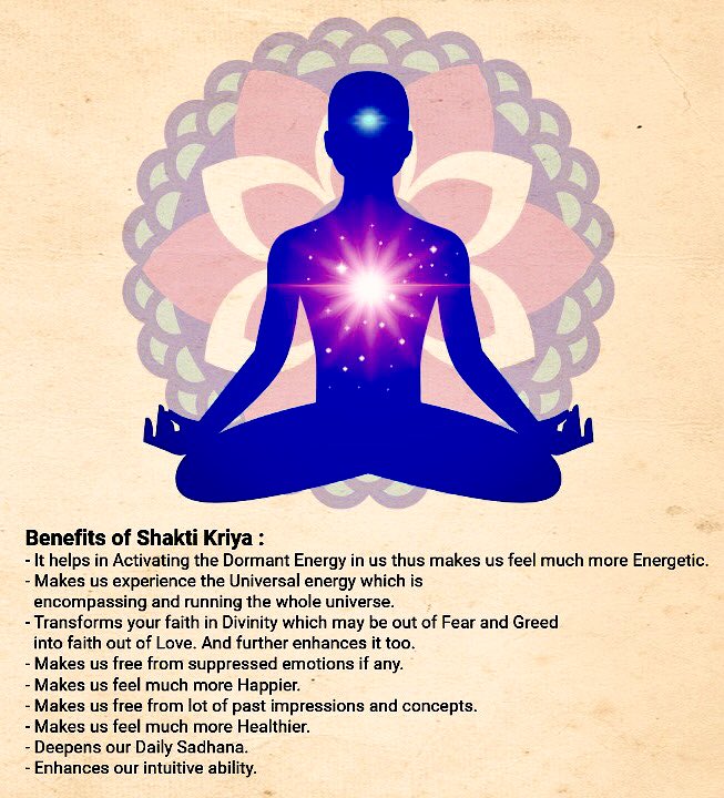 Rishividhyadhar's tweet photo. #ShaktiKriya :
#Eligibility  : 1. Should have completed 1 #Part2Program #ArtOfSilence. 
2. Must be in good #physical #health. Those who have still not #experienced it should do that at the #earliest. And those who have experienced, should #repeat it every 3 months.
#Benefits :👇 https://t.co/dRxZ1YXI8k