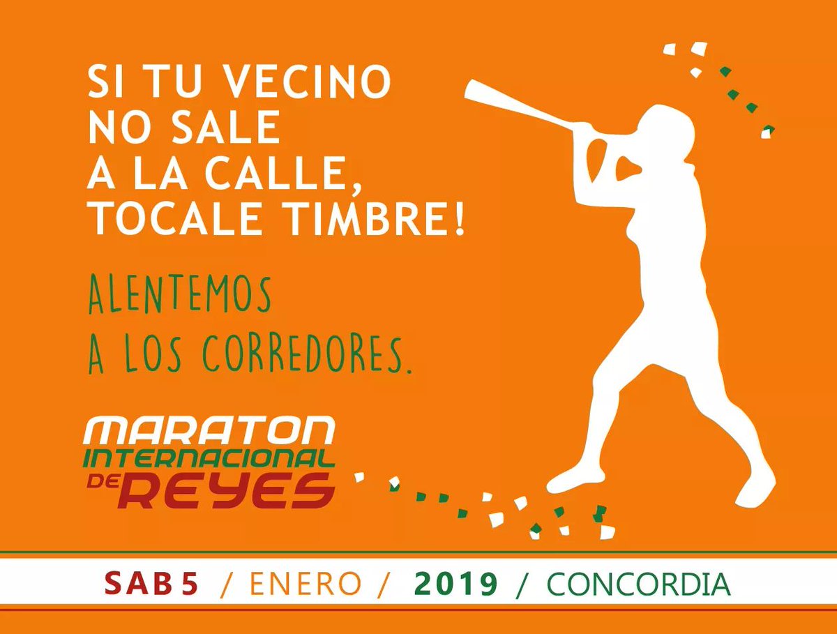 MaydaCresto's tweet photo. >Edición N°40
SI TU VECINO NO SALE A ALENTAR ¡TOCALE TIMBRE!
#Corremostodos #Alentemos #MaratondeReyes #Concordia #LamaratondelosConcordienses
@MaratondeReyes https://t.co/gDzKWgIOHw