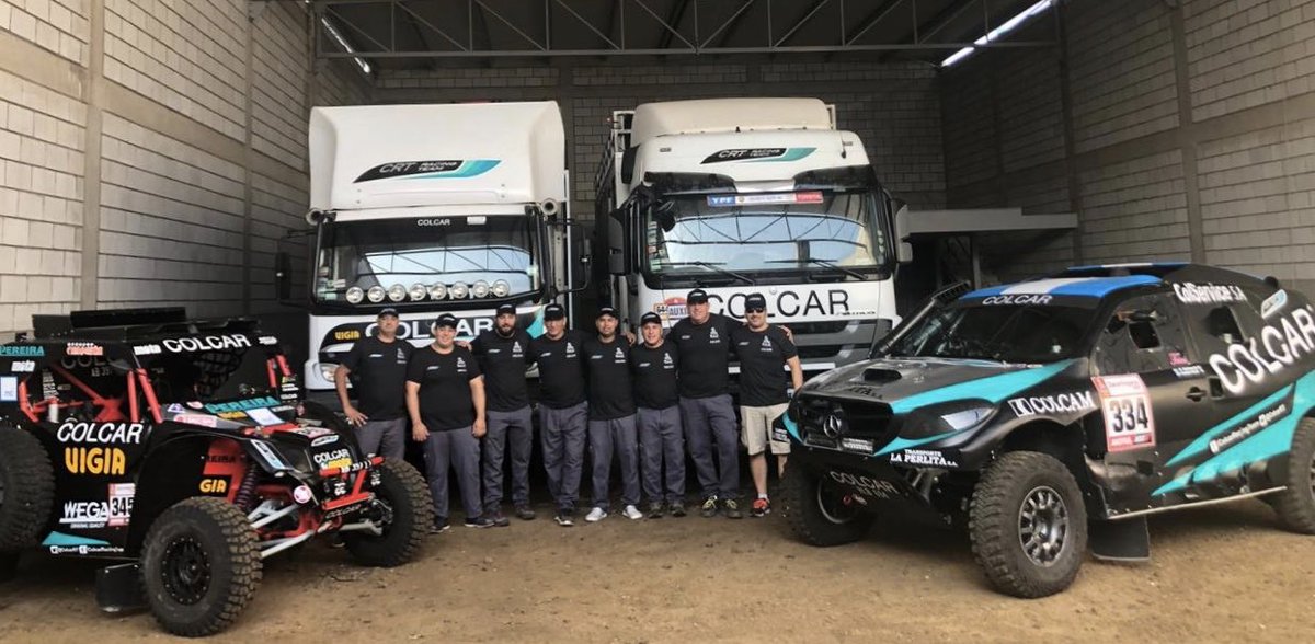 Todos preparados para un nuevo desafío <a href="/dakar/">DAKAR RALLY</a> Todo listo para las verificaciones @ColcarRT <a href="/patosilvasport/">Pato Silva</a> <a href="/MMaldonadoRally/">Martin Maldonado</a> <a href="/PITUSCHOLZ/">Sebastián "Pitu" Scholz</a> <a href="/soleCRT/">Sole Prieto</a> <a href="/GCruzzetti/">Guillermo Cruzzetti</a>