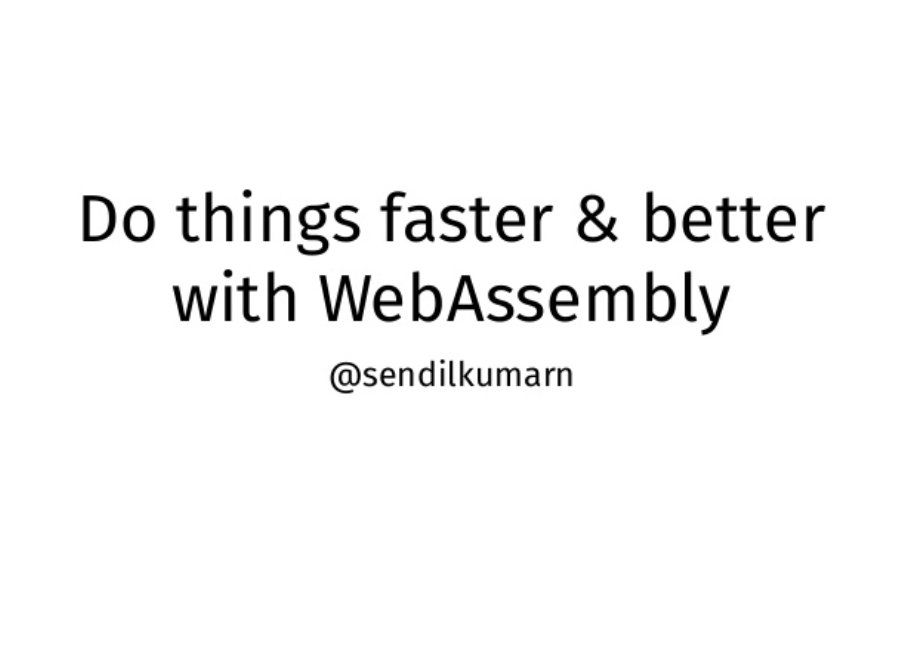 CodemotionIT's tweet image. &quot;My intention for #WebAssembly is we have to include that in your normal web application to get the maximum performance&quot;: let&apos;s meet @sendilkumarn who shares his ideas in our #codemotionmagazine also about #JHipster and gaming applications. 👉bit.ly/CodemotionMaga…