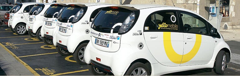 181. French energy giant EDF did an experiment in La Rochelle, France, in the 1990s where it gave 2000 EVs to people. They loved them but didn't want to buy them; the solution, 25 years later: essentially Boris Bikes for electric cars at 13 Yélomobile stations around town.