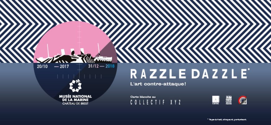[#IdéeSortie ⚠️] Plus que quelques heures pour découvrir l'exposition « Razzle Dazzle, l’art contre-attaque ! », prolongée jusqu'au 6 janvier inclus !
#RDV au musée de la Marine de @BrestFr ! 
Pour en savoir plus : ➡️ bit.ly/2F6pXu1 
<a href="/MnMBrest/">Musée Marine, Brest</a> #1GM #WW1 #camouflage