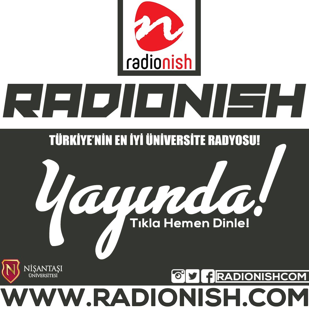 Yeniden yayındayız! Tıkla hemen dinle. radionish.com #RadioNish #NisantasiUniversitesi