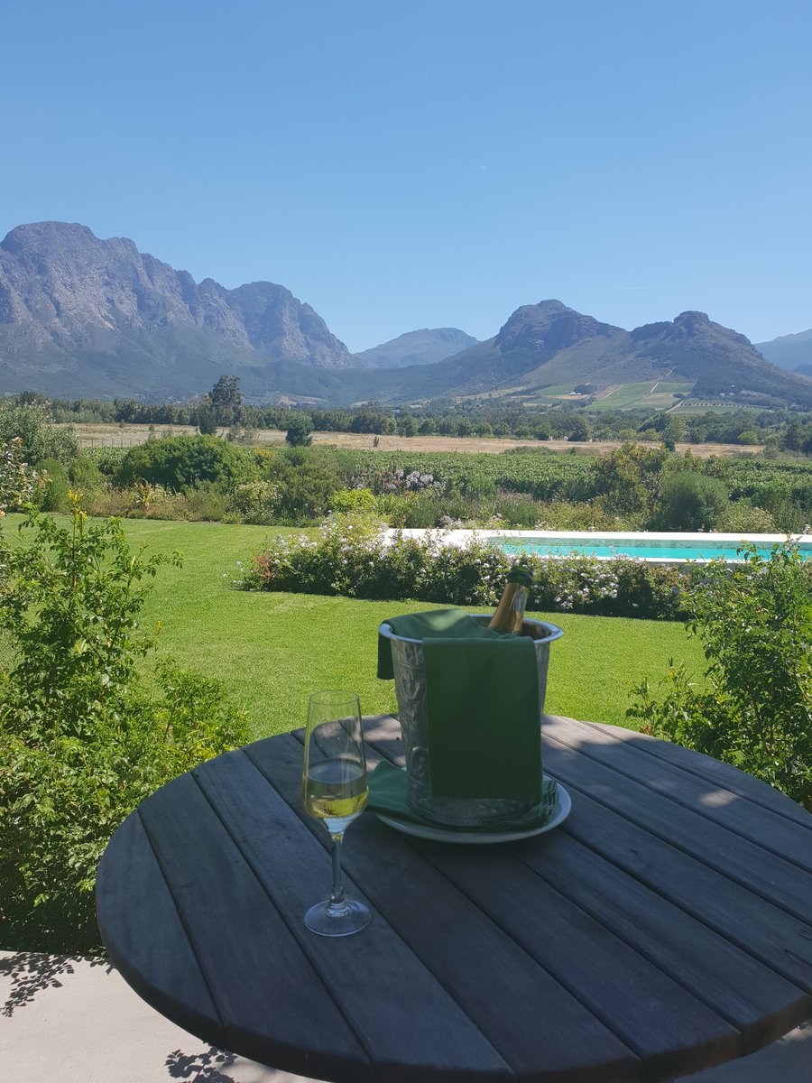 Fabulous setting for our honeymoon #Franschhoek #SouthAfrica What an amazing place