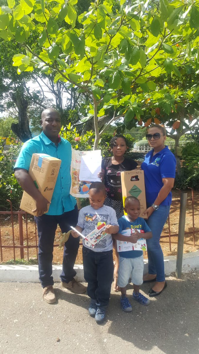 netjamaica's tweet photo. Starting the year off on the go @netjamaica delivers fire extinguishers and books to the Salt Marsh Infant School as part of a project financed by #CHASEFund #12StandardsMatter #together4educationja๐ฏ๐ฒ๐ฏ๐ฒ https://t.co/dzj8AMVhU7