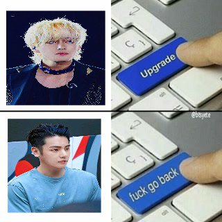 btsyete's tweet image. i think taehyung pressed his upgrade botton for his 2019 version, this is too much