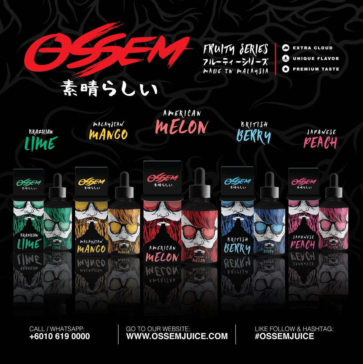 ossemjuice's tweet photo. Our current line up! The classic #FruitySeries, the funky #MixedSeries and the ever fun #SummerSeries. More info on our website https://t.co/QyC6dtnrln #OssemJuice https://t.co/OSflajoeCc