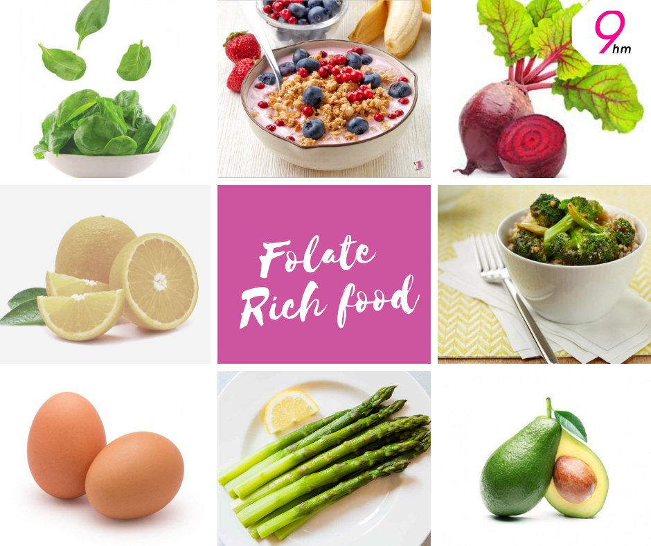 Folate Rich Foods Chart