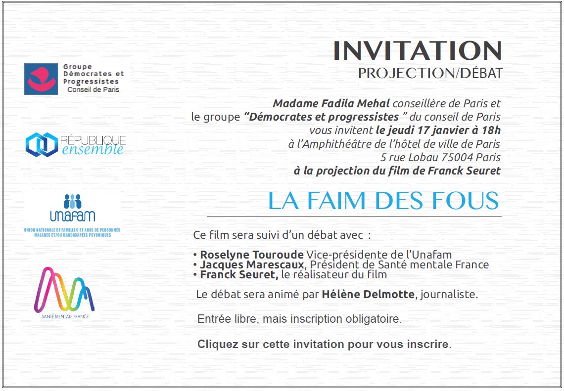 fmehal's tweet photo. Un film qui fera date, projeté pour la 1e fois à Paris et retraçant un pan méconnu de l’histoire durant la 2ème Guerre mondiale.
Quelle place pour les « fous » dans notre passé et quelle société inclusive voulons-nous aujourd’hui ?

Inscriptions 👉 https://t.co/tGHMvlaHAW https://t.co/NpeECGvwck
