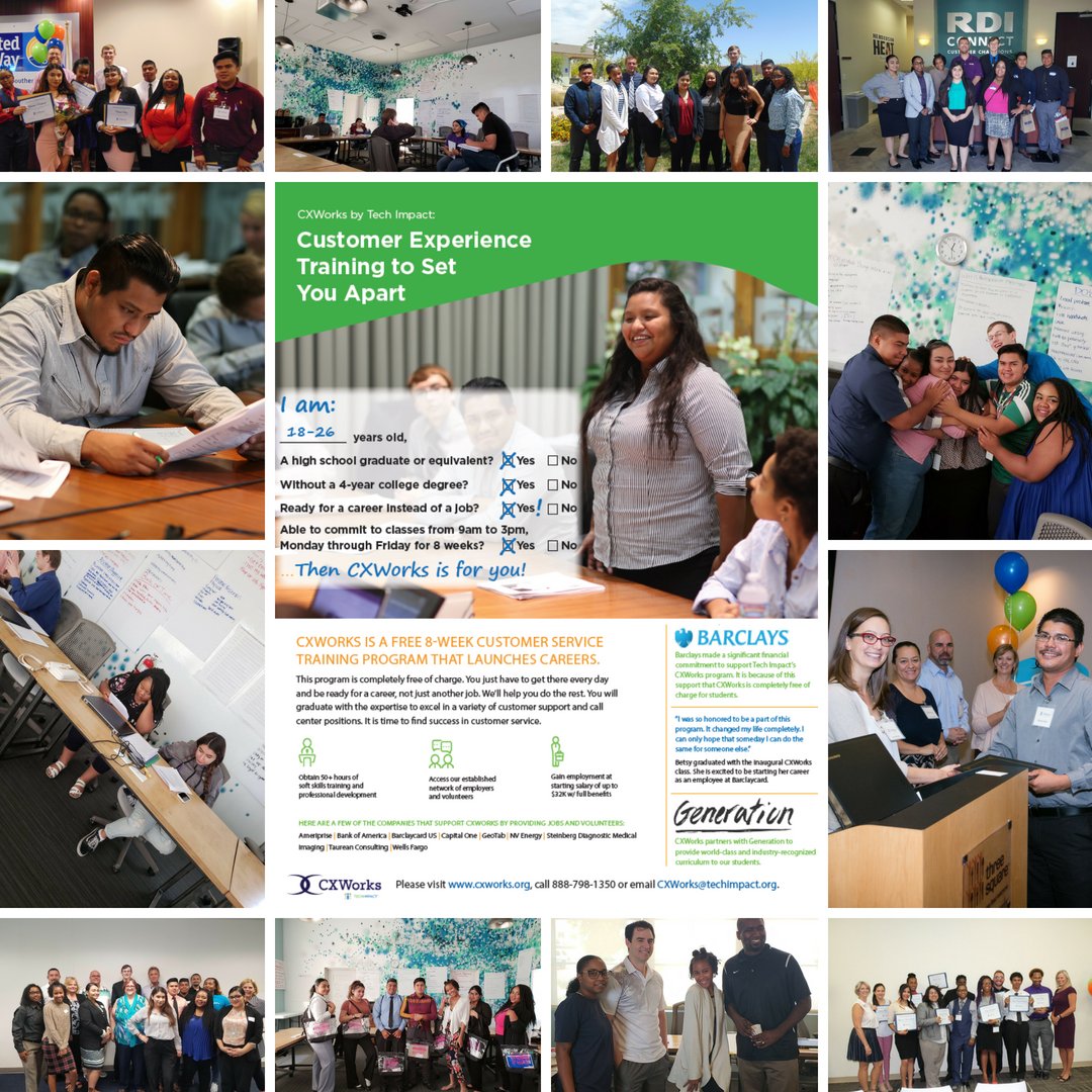 cxworkstweets's tweet photo. Applications are open for the upcoming CXWorks session! If you know a young person who is passionate about customer service and helping people, then CXWorks is the place for them! Apply here: https://t.co/5ZBXTBFrsH. #CXWorks #CareerReady #ApplyNow #LasVegas https://t.co/hpaNnbRgum