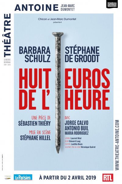 Huit euros de l'heure  avec #BarbaraSchulz, #StéphaneDeGroodt-Théâtre Antoine-Paris 🎭| agendaspectacles.fr/spectacle/1173…