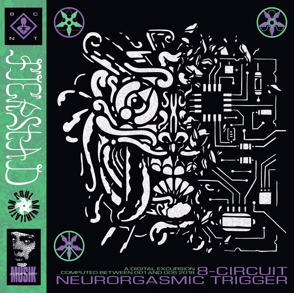 AgencyRuin's tweet photo. 💚🧬🔋 Here is the final cover for the Fjerstad LP. It’s a collab between @sexualyoukai &amp; @colinstrandberg. First single stream + vinyl PRE-ORDERS now available. Album releases digitally 01/11/2019 #Fjerstad #8CircuitNeurorgasmicTrigger  #EphemerolNightTerrors #ENT #electronica https://t.co/NSbhYN5R3u