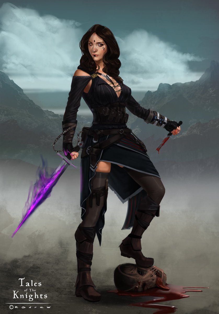 elhyanart's tweet image. Let&apos;s start the #WhatIfChallenge !
It&apos;s simple take one of your character or one of your character&apos;s friend and reimagine them in a different genre
For exemple if it&apos;s a fantasy character make it a sci-fi character!
To illustrate that I&apos;m doing it too
Everyone can do it!So RT it!