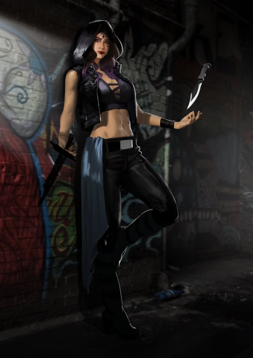 elhyanart's tweet image. Let&apos;s start the #WhatIfChallenge !
It&apos;s simple take one of your character or one of your character&apos;s friend and reimagine them in a different genre
For exemple if it&apos;s a fantasy character make it a sci-fi character!
To illustrate that I&apos;m doing it too
Everyone can do it!So RT it!