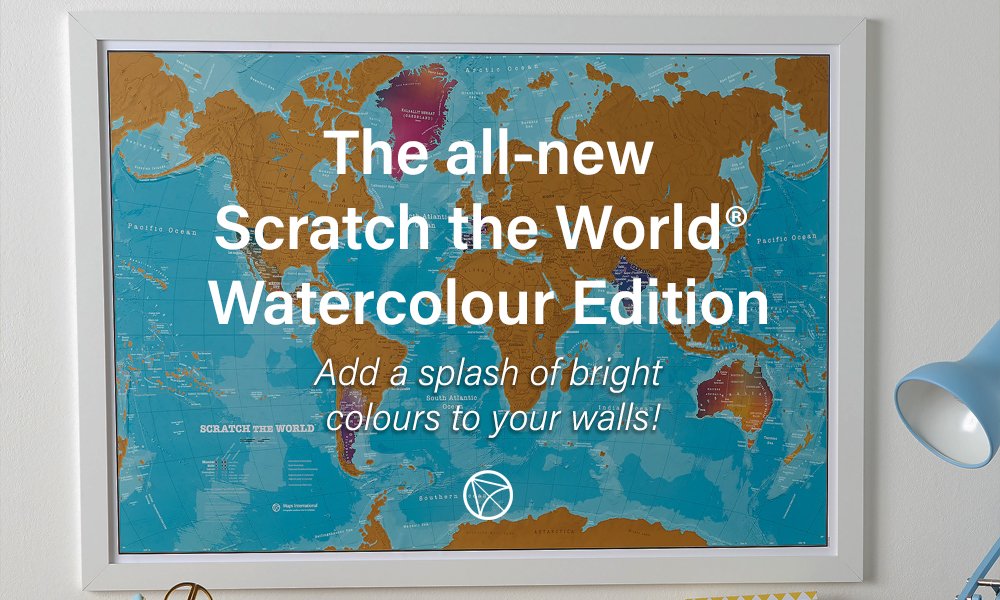 mapsinter's tweet image. This new year, add a splash of colour to your walls with our all-new Scratch the World® Watercolour Edition map print!
ed.gr/8p6v
#scratchtheworld #scratchoffmaps #mapping #travel #home
