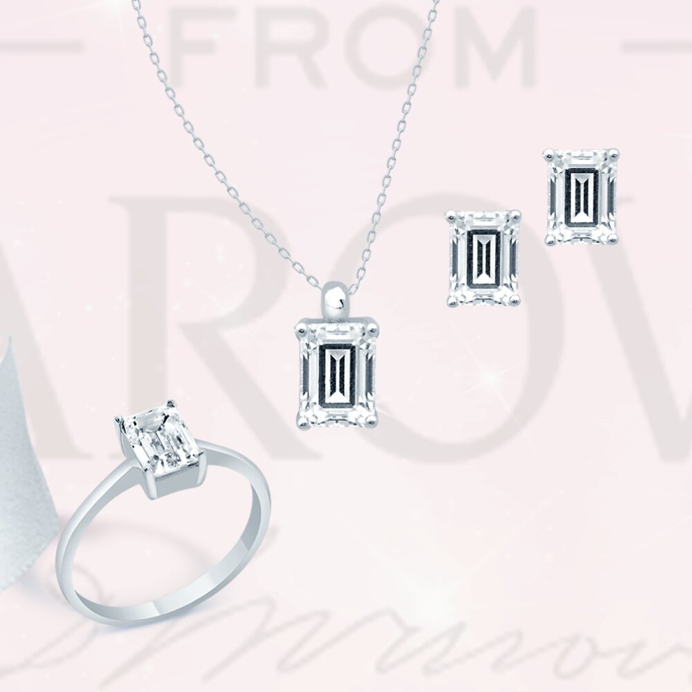 settegoldd's tweet image. Baget set ile zarif bir kombin.
An elegant look with baguette-cut set.
#ÜrünKodu #ProductCode 🔎 YST6080
#sette #settesilver #gumus #kolye #ring #earring #silver #swarovaki #discoverlove #love #necklaces #zerafet #lovecollection #sparkle #elegant