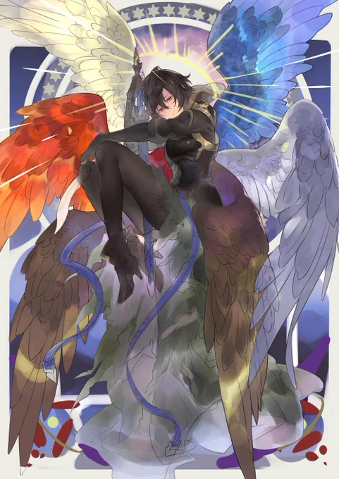 鳥頭なのでまた同じようなポーズ描いてしまった→ならシリーズにすすすすればもももんだいない…? 
