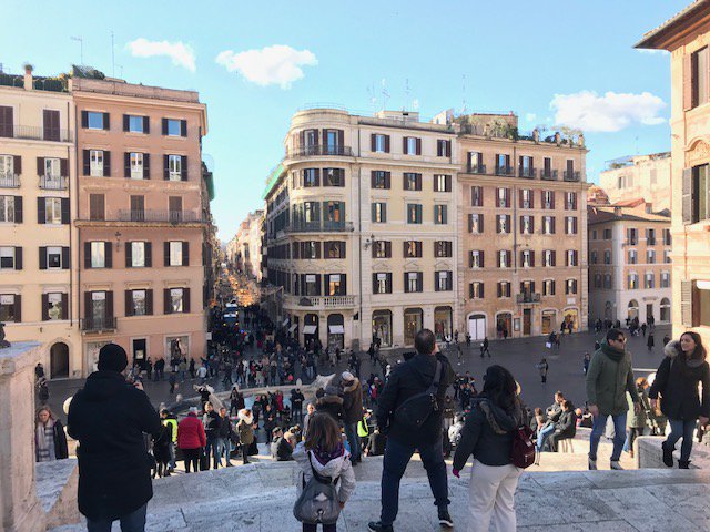 RRespiteful's tweet photo. To celebrate the release of the Love Live movie on January 4, here are some photos I took today of the Spanish Steps, where the song Hop? Stop? Nonstop! takes place! (part 1) #lovelive #ラブライブサンシャイン劇場版 #Aqours https://t.co/N2U8HMsffe