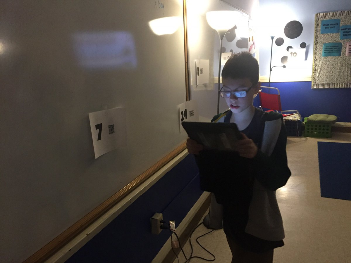 squad6_OOB's tweet photo. Amazing Race QR Code Game happening today!! Word study review! #oobschools https://t.co/9vhtHYDpnT