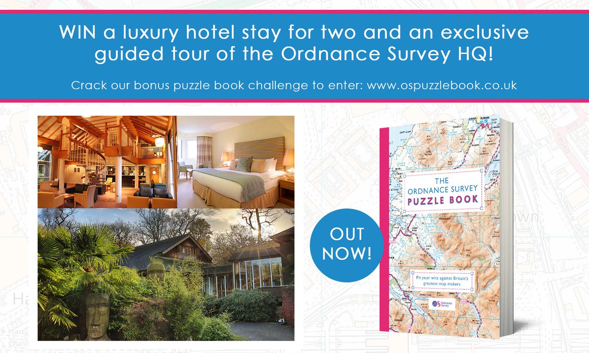 orionbooks's tweet photo. Got your copy of the #OSpuzzlebook? You've got until midnight tomorrow to try and crack this bonus puzzle and enter to win a tour of the @OrdnanceSurvey HQ and luxury hotel stay!
Enter at https://t.co/kAezgXrcAO https://t.co/E4eTnxsfg2