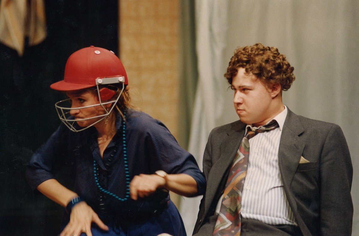 NYTofGB's tweet photo. Joining NYT could be the start of something special 

Here's actor, writer, and comedian Matt Lucas alongside Sam Battersea in our production of Amphibious Spangulatos in 1993

Give it a go 
https://t.co/lI7TfCvMxG https://t.co/SLb0S2thyL