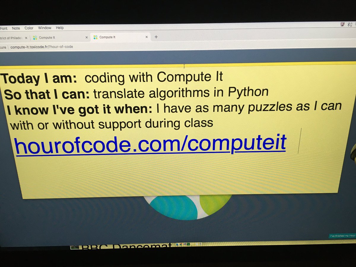 Mcclurediglab's tweet photo. Principal Marino @mcclurepanthers ! Room 301 is challenging you to see how far you can understand code! If you need help, see any of the scholars in Room 301 or @PloverC #PhillyCodes @edtechSDP https://t.co/vUEzv39E7b