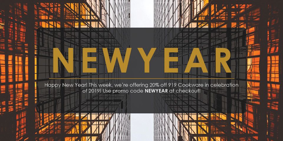 1919Cookware's tweet image. This week, we're offering 20% off #1919cookware in celebration of 2019!  Use promo code NEWYEAR at checkout. #HappyNewYear