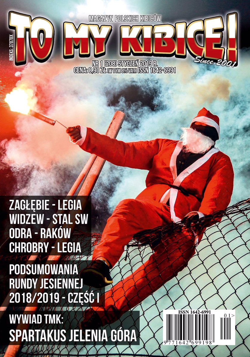 KristeLynx's tweet photo. Second time in a row my photo on the cover of To My Kibice! This time from a pre-Christmas match in Sosnowiec! 🎅🏻🔥 https://t.co/k2vVIatK3P