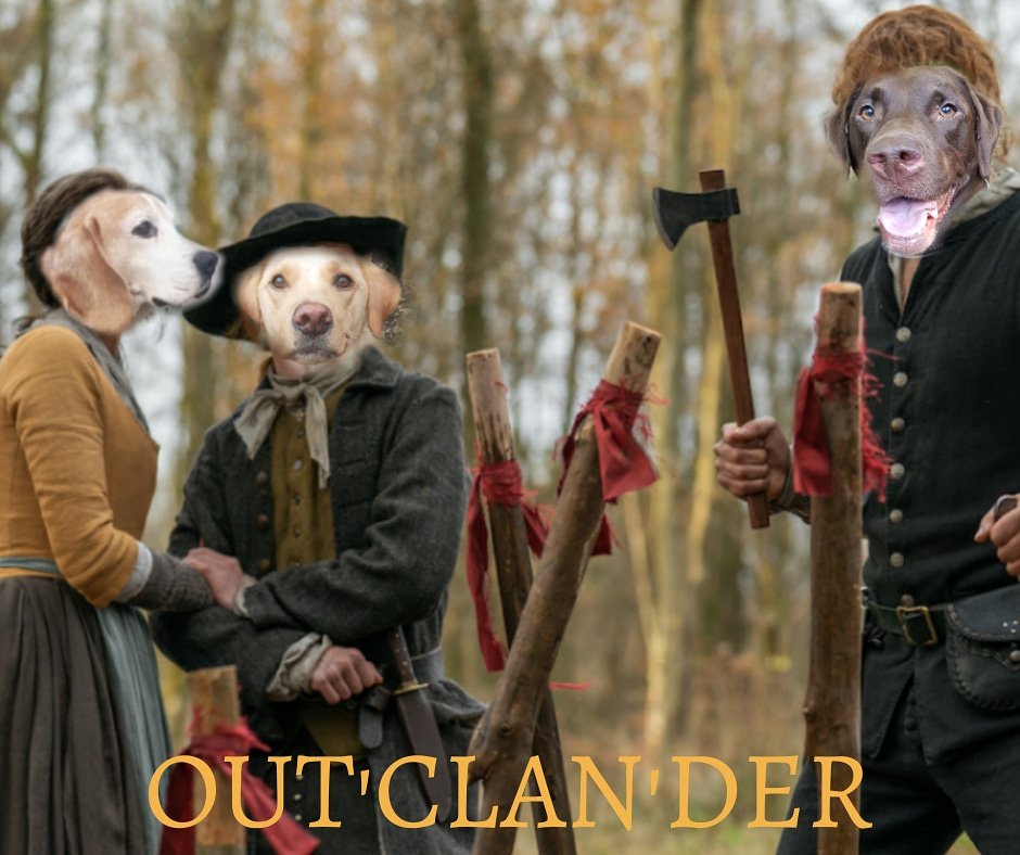 Today the Clan have been auditioning for the next season of Outlander...😂😂