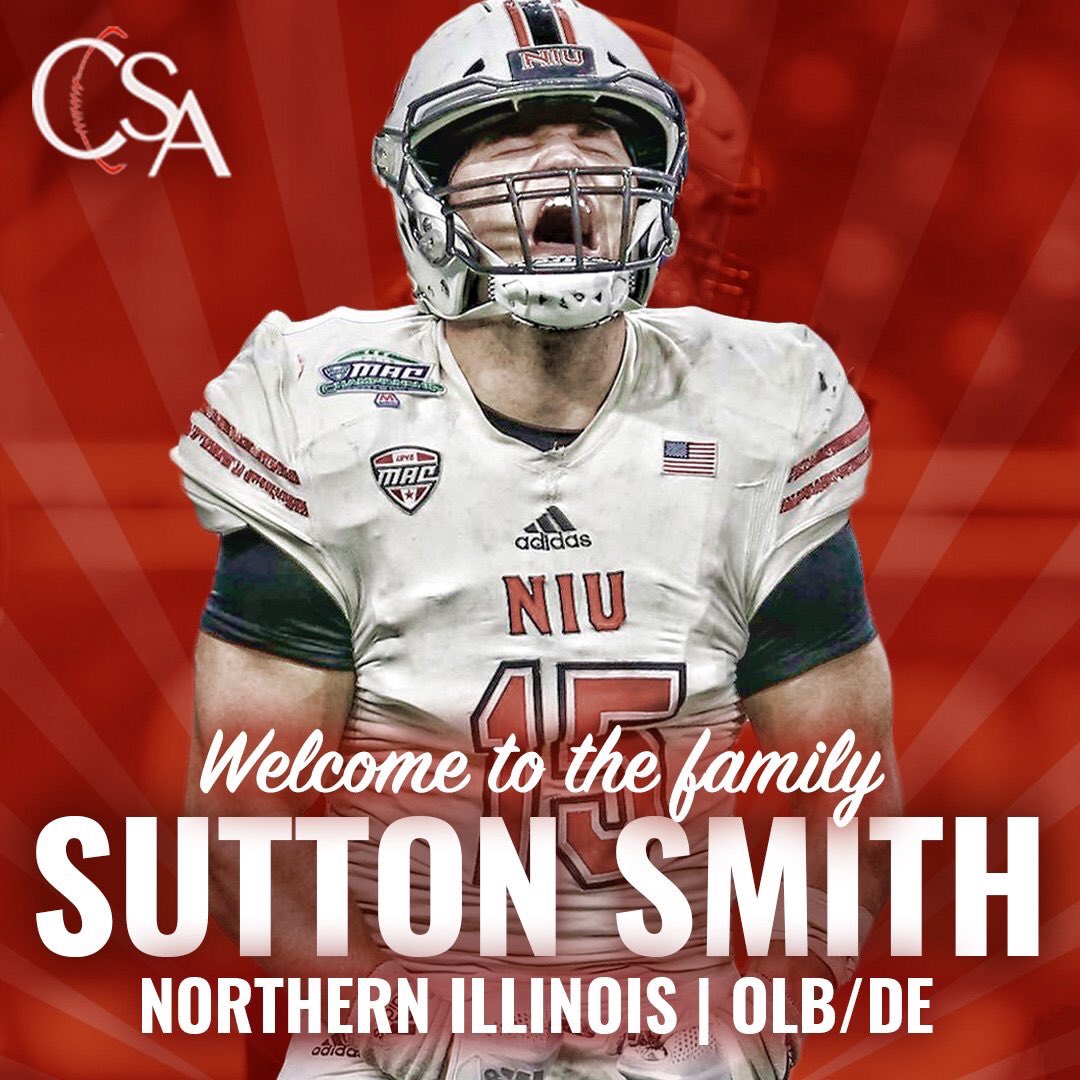 CSA_RD's tweet photo. Welcome @suttonsmith5 to the @capsportsadv family - one of the top #NFLDraft prospects in the 2019 draft
-
βοΈ2x 1st team All-American
βοΈ1st player in FBS to lead the nation in sacks & TFLs 2 years in a row
βοΈ2x @MACSports Def POY & 1st Team All-Mac
-
#NIU_Football #SuttonSmith https://t.co/XEh5F4IbqH