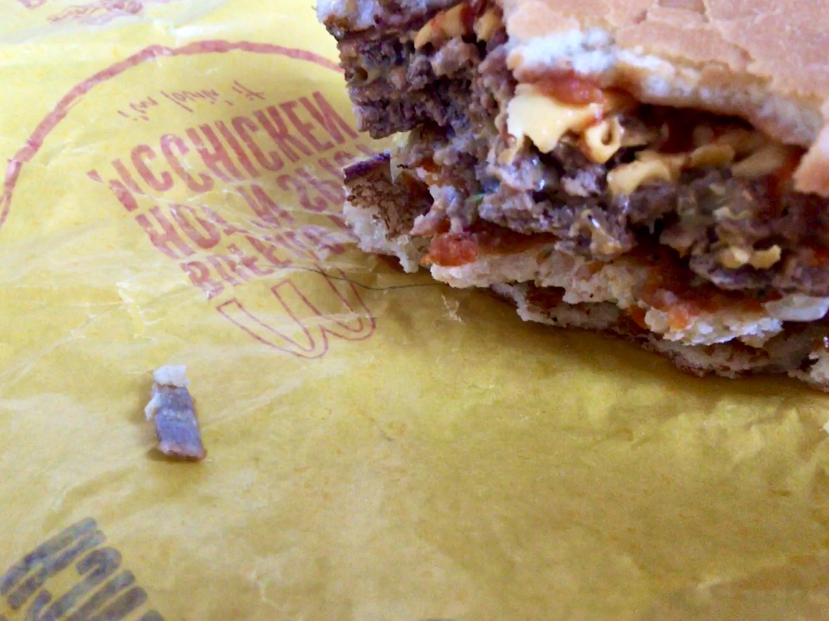 jTron3030's tweet photo. I do my best to not have a habit of eating fast "food"...

Hopefully the pain from chomping down on a friggin' BONE will go away.

#bone #McMeat #McSick #donsboneyburgers #foodporn #localfood #shootforgreatness #corporateaccountability https://t.co/2SBLv7lvuz