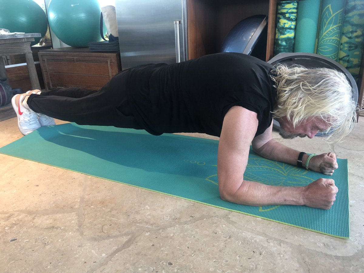 richardbranson's tweet photo. It’s easy to slip into a not today, I’ll do it tomorrow, mindset. You have to keep going even when you don’t feel like it https://t.co/ati2tVuQGV https://t.co/oTPR4OscCX