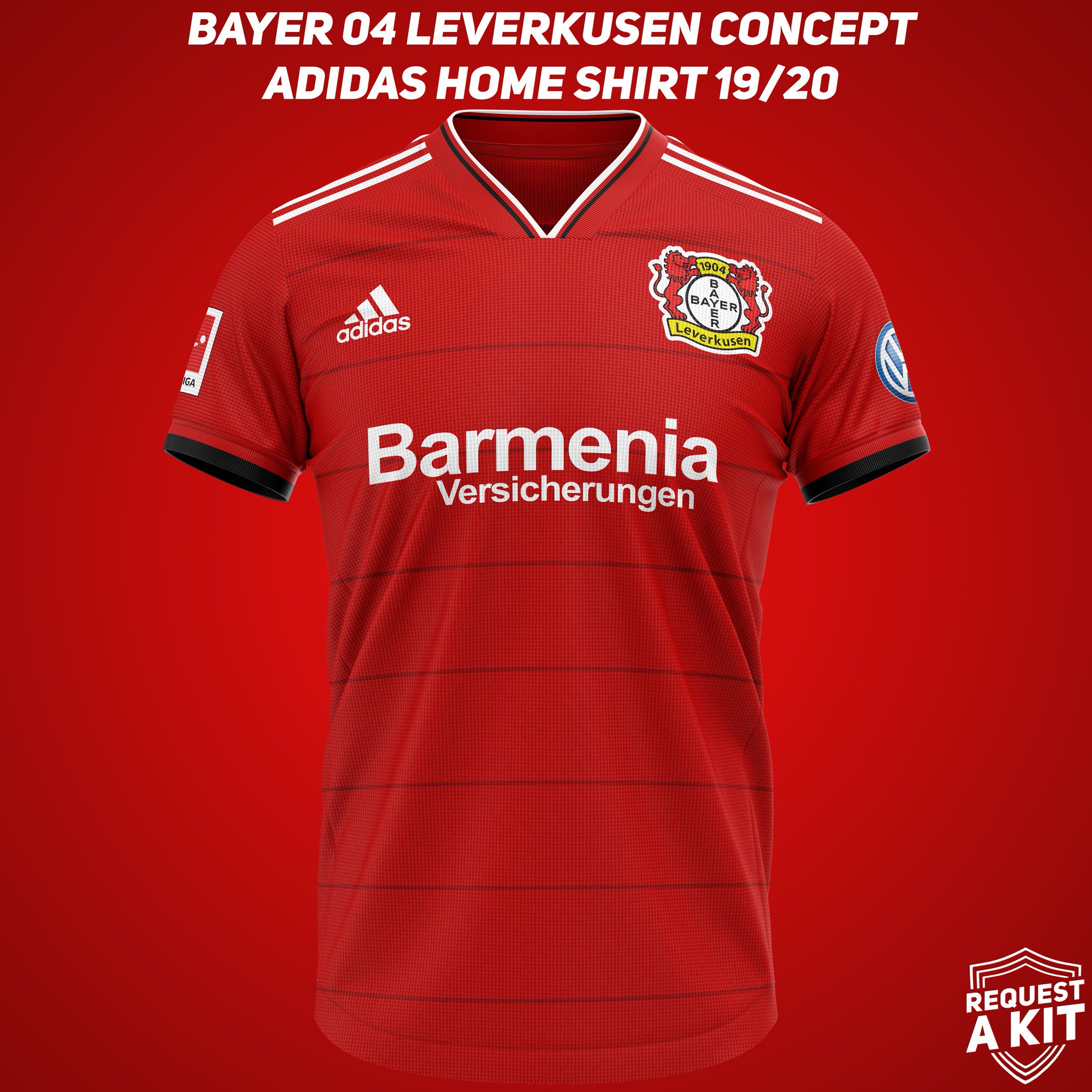 A Kit on X: "Bayer 04 Leverkusen Concept Adidas Home, Away and Third shirts 2019-20 (requested by @CurbsOfCourse) #Bayer04 #Werkself #StärkeBayer #bayer #FM19 #FM19Beta #wearethecommunity Download for your Football Manager save