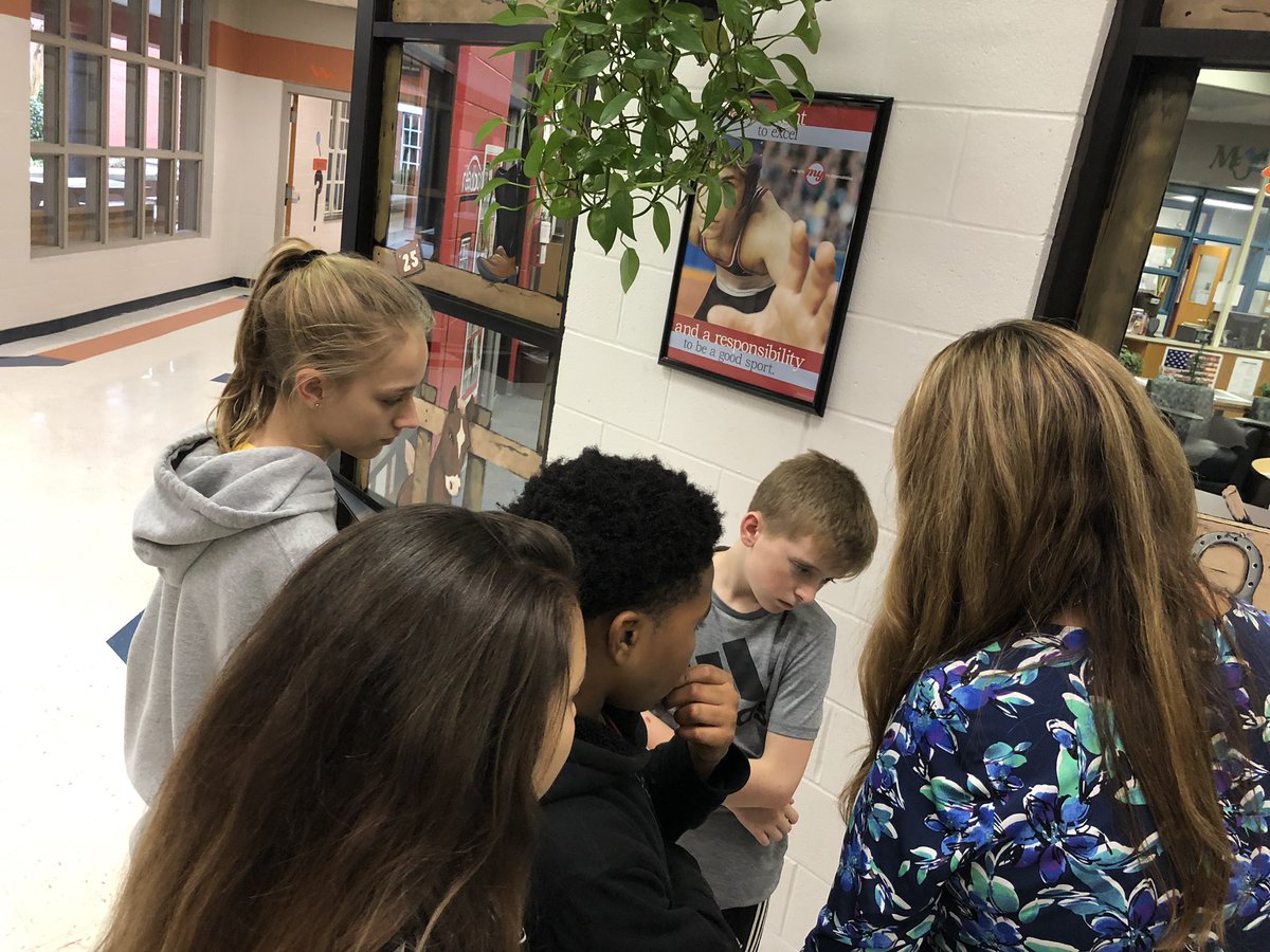 Our students were really excited about sharing their books through @Flipgrid and were eager to help put up our #swmcoltsread “share squares”. I had to take some pictures. Our students are awesome! #onslowdlt #AVIDtudeSW <a href="/SWMSMedia/">Stephanie Peedin</a>