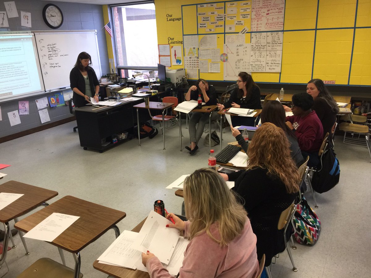 rodragland's tweet photo. Spending the day with Bragg and Corner Middle School math teachers. Their collaboration and ideas will definitely pay dividends in the near future!  More schools should do this! @JEFCOED #jefcoedpd @CBGBuchanan @jbeeman1 https://t.co/mOuGbd1hLL