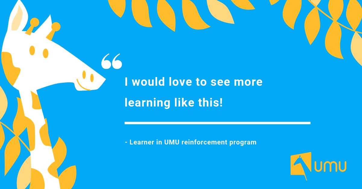 UMUtech's tweet photo. Some great feedback from our users! Do you #UMU? https://t.co/7bZURZeCcR