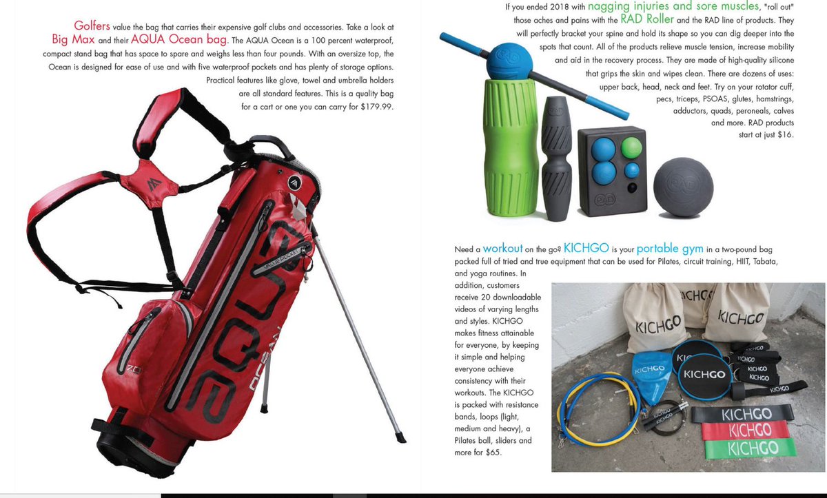 RickRoswell's tweet photo. Always great to be a part of one of the most beautiful magazines.. #SouthwestGeorgiaLiving and my look at the fitness and sports gear you def. need for #2019 @BigMaxGolf @thekichgo #RadRoller @babolat https://t.co/saFGw4MFDH