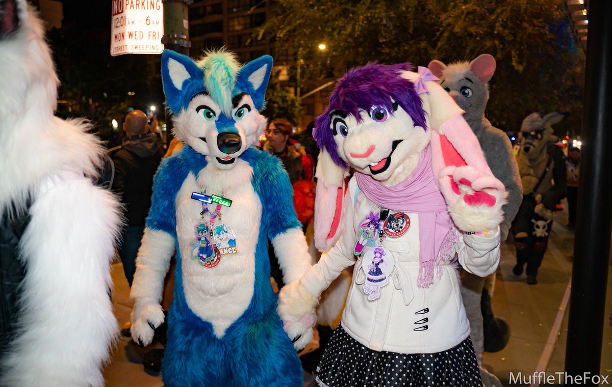 Happy first #FursuitFriday of 2019! 

Here’s a lovely photo of me and the bun bun at NYE2018 
✂️: @TwinkyArts 
🐰:  @sindiewen
📸: @MuffleTheFox 
🎆:  New Year’s Eve 2018
🗺:  San Francisco, CA