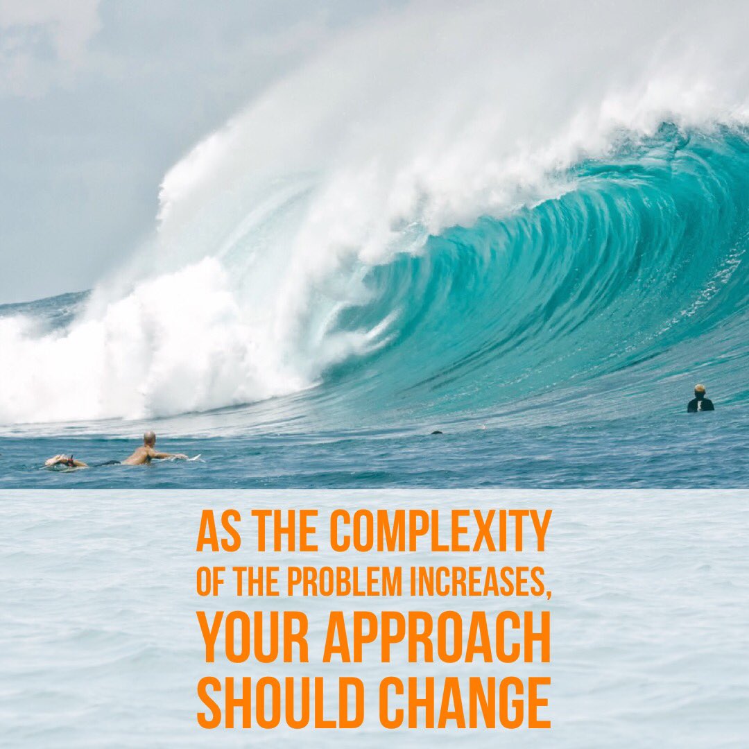 AgilitySelling's tweet photo. As the complexity of the problem increases, your approach should change.
#AgilitySelling #Sales #Success #Entrepreneur https://t.co/7v73R9E1xQ