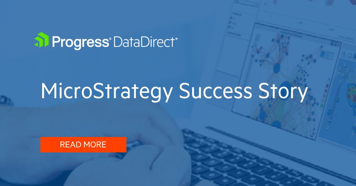 _DataDirect's tweet image. An open approach to #databaseconnectivity has allowed @MicroStrategy to stay ahead of the #analytics curve. In this case study, we've explored how MicroStrategy utilizes DataDirect #ODBC drivers to gain a competitive advantage: prgress.co/2AdFB3r #DataScience #BI