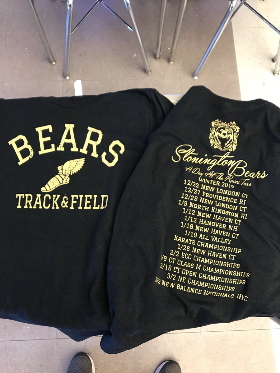 SHSBearsTF's tweet photo. T-shirts are here! $15 for short sleeve and $20 for long sleeve #gobears #trackswag https://t.co/9tVyfpgrrz