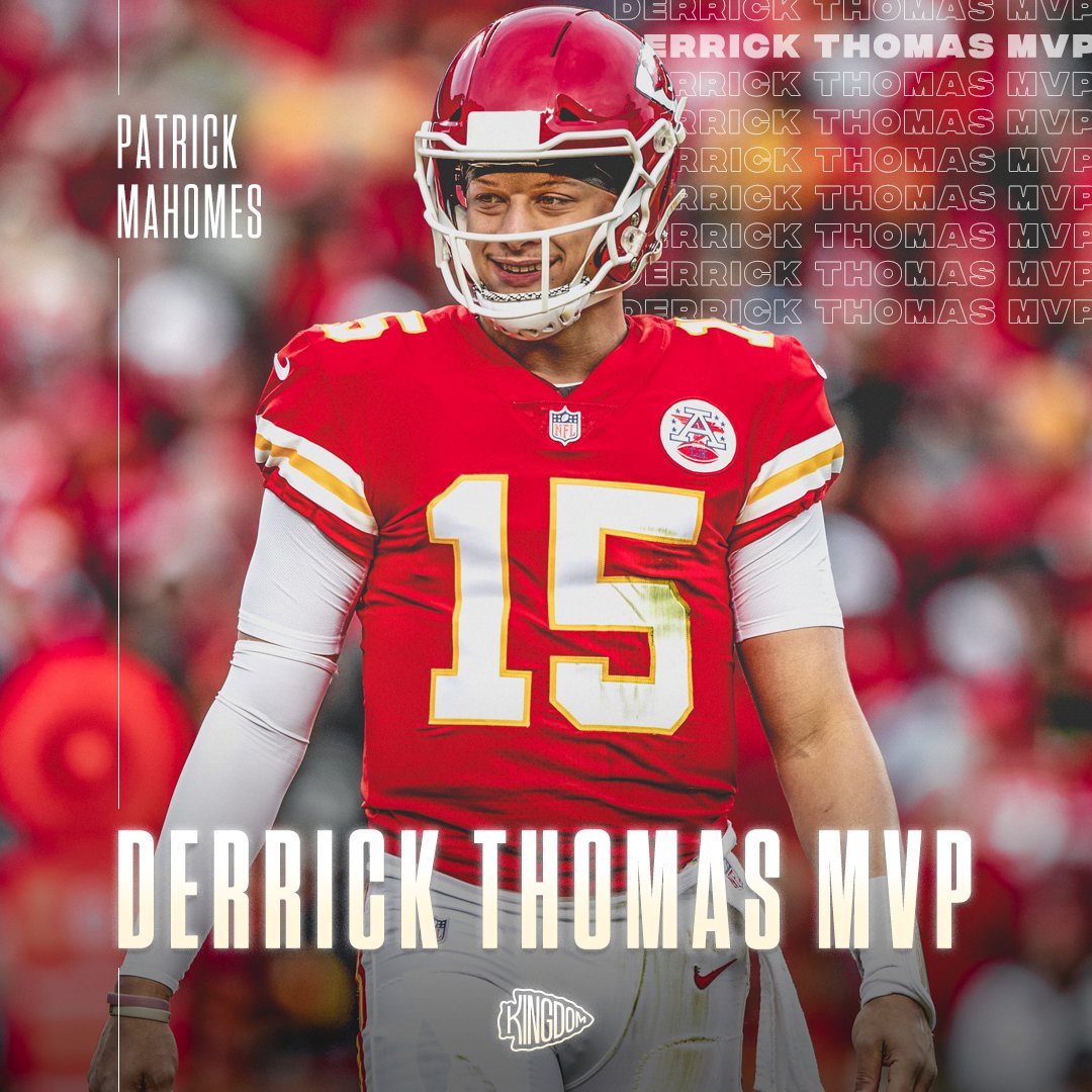 Chiefs's tweet photo. Patrick Mahomes and Andrew Wylie have been recognized by the team for their outstanding performances this year. #ChiefsKingdom https://t.co/UElFXe4Tdq