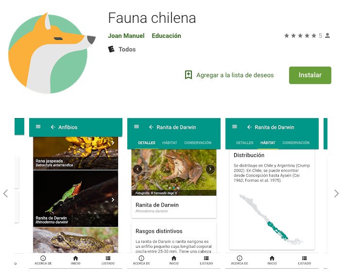 'Fauna Chilena', una aplicación móvil para aprender sobre animales chilenos: play.google.com/store/apps/det… #faunachilena #faunachile #faunadechile #animaleschile #animaleschilenos #wildlife #nature #naturaleza #avesdechile #aveschilenas #guiadecampo #faunanativa #bosques #biodiversidad