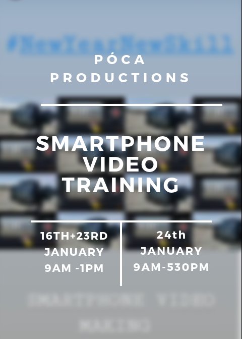 #SmartphoneVideoTraining with @pocaproductions this January!

If you would like to book a place or more information, please email info@technorthwestskillnet.com

#digitalskill #skillnetireland #training #Donegal