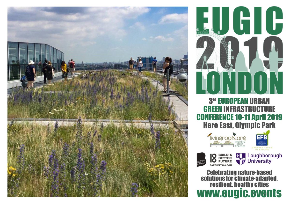 EUGICevents's tweet photo. Nature IS nurture: 3rd European Urban #Green #Infrastructure Conference #EUGIC2019 London celebrates working with nature to cool, clean + care for our cities + citizens #naturebasedsolutions #H2020 #climate #biodiversity #nature Early Bird 50% £150 >31 Jan https://t.co/N1NKxpYDW0 https://t.co/1MXuI3HwGq