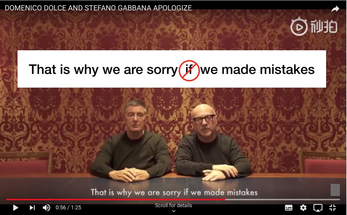 SteveKnightComm's tweet photo. So you messed up! Should you avoid the "if" word when you say sorry? Either you made mistakes, or you didn't, and "if" you didn't, why are you apologising? What do you think? https://t.co/aRZ4BbabHR   https://t.co/v1XEefRA7y
#humanresources #personaldevelopment #motivation https://t.co/9FRRvZyHaD