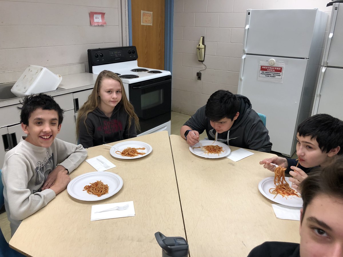 Today Schaghticoke's ILC celebrated National Spaghetti Day! #nationalspaghettiday