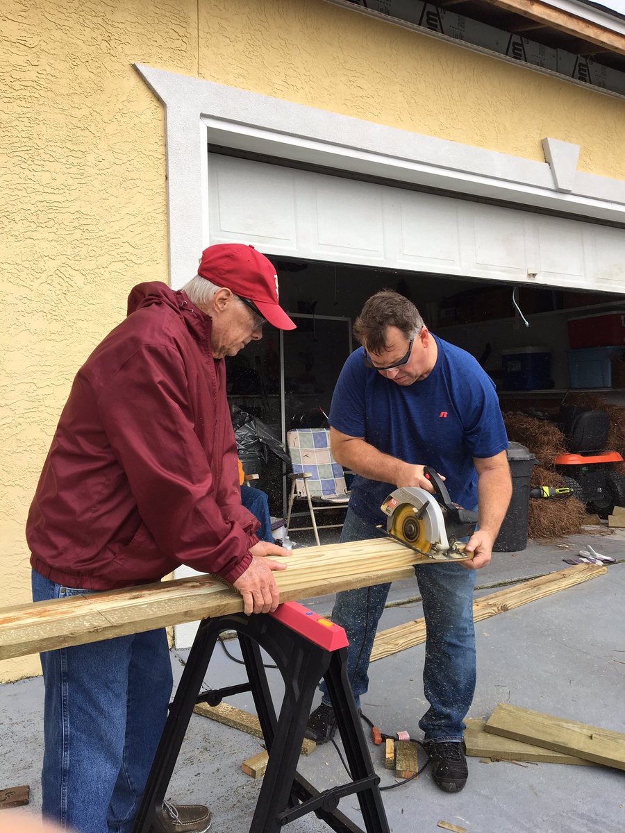 kwillyss4's tweet photo. Tc Choir funds raised to donate for hurricane Michael victims was used to buys materials for 3 different families.  Coach and Mrs. Williams and family helping rebuild a seawall.  12/31 https://t.co/EsLjxu1rIw